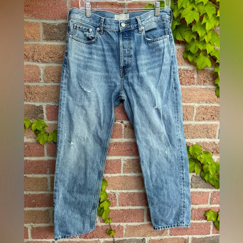 Everlane Women Straight Leg Jeans in Light Blue - Picture 4 of 8